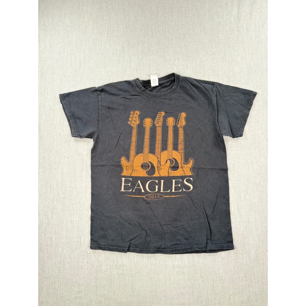 Eagles 2018 North American Tour‎ Shirt Mens Medium Black Guitar Graphic Concert